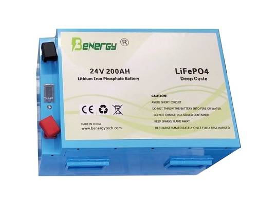 Bluetooth 24V 200AH ricaricabile LiFePO4 con batterie per veicoli elettrici