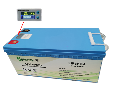 pacchetto della batteria al litio di 200Ah Lifepo4 12V ricaricabile per il sistema solare rv