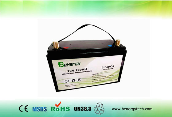 Batterie al litio profonde della batteria IP65 12V 120AH del ciclo rv LiFePO4 per i caravan